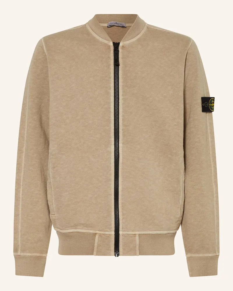 Stone Island Sweatjacke Hellbraun