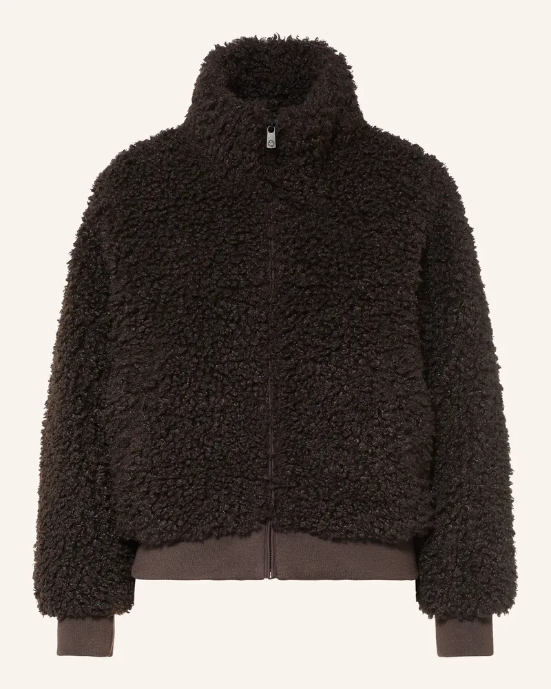 khujo Teddyfell-Jacke Blessing braun Dunkelbraun