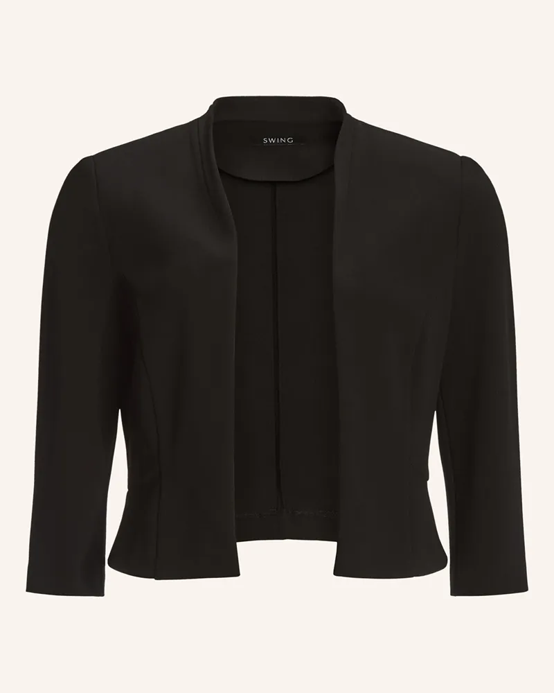 Swing Bolero mit 3/4-Arm Schwarz