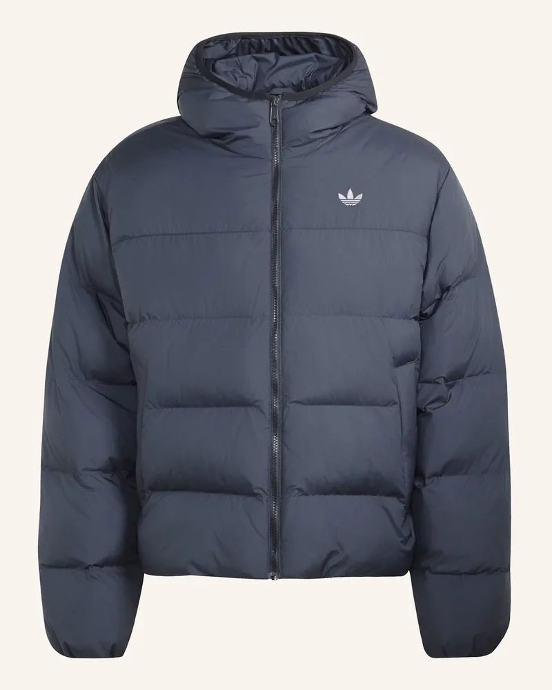 adidas Regenjacke, Kapuze grau Grau