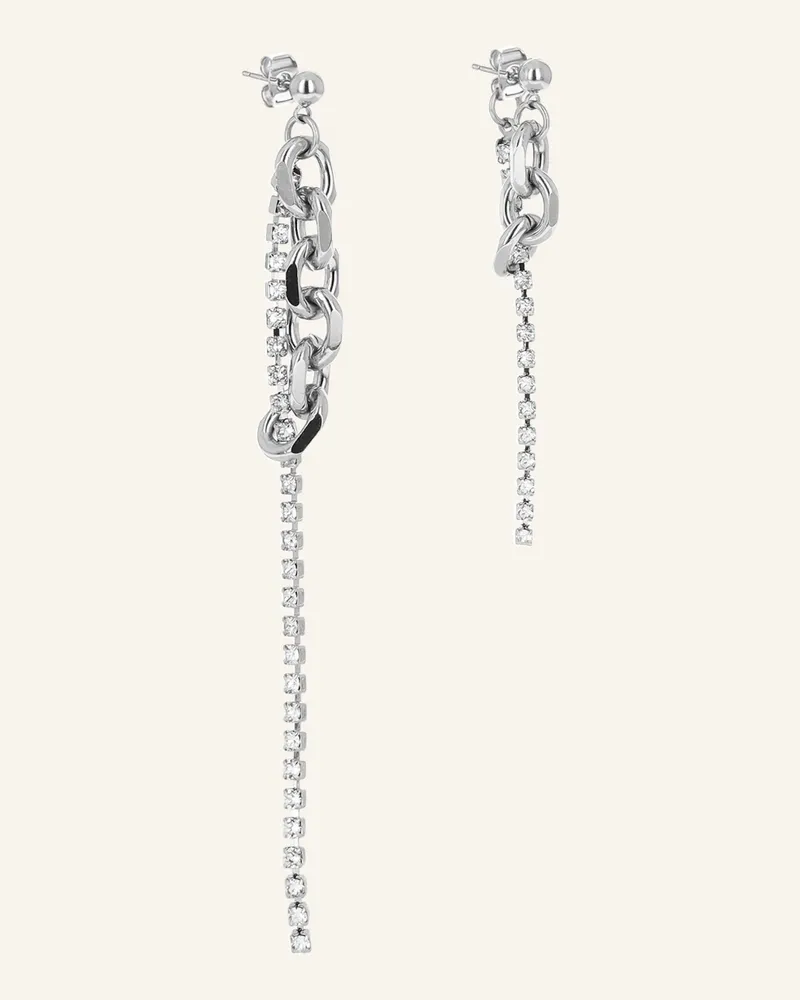 Justine Clenquet Ohrhänger DANA CRYSTAL EARRINGS by GLAMBOU Silber
