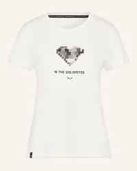 Salewa T-Shirt PURE HEART Weiss