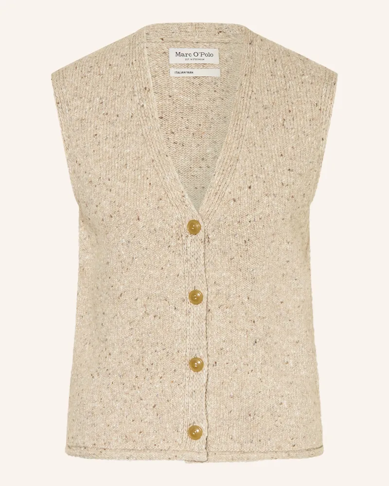 Marc O'Polo Strickweste Beige