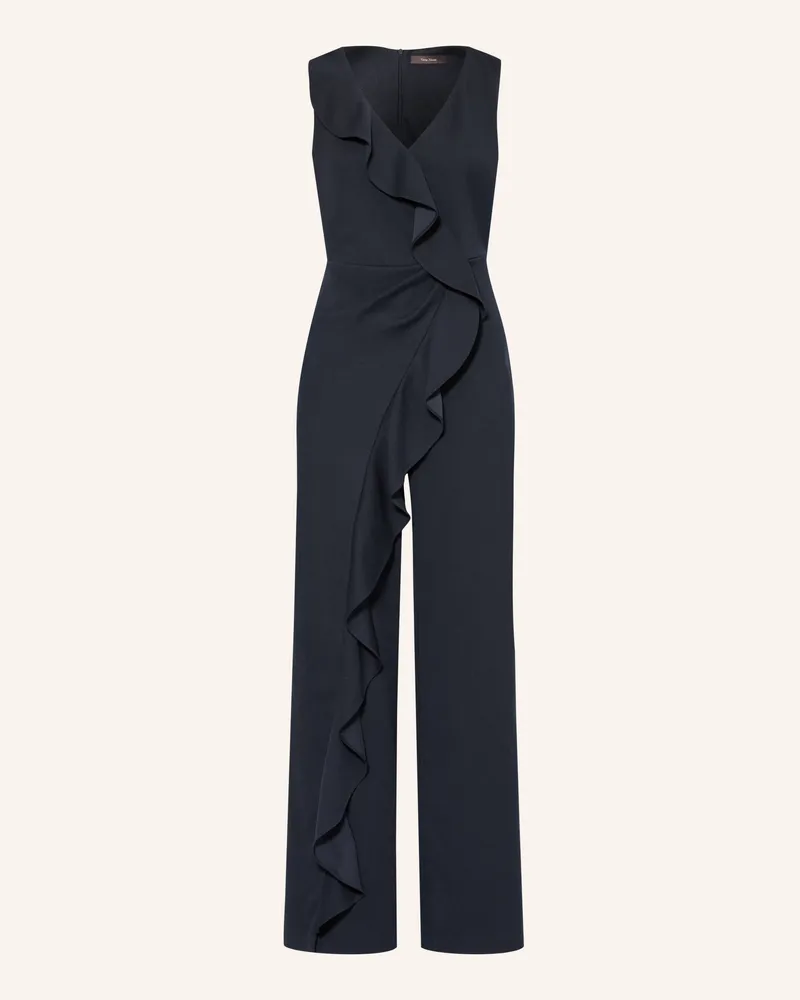 Vera Mont Jersey-Jumpsuit Mit Volants blau Dunkelblau