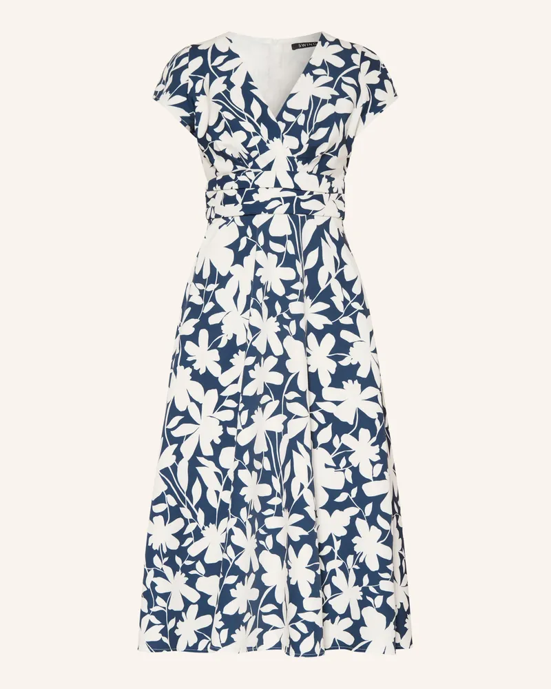 Swing Kleid blau Dunkelblau