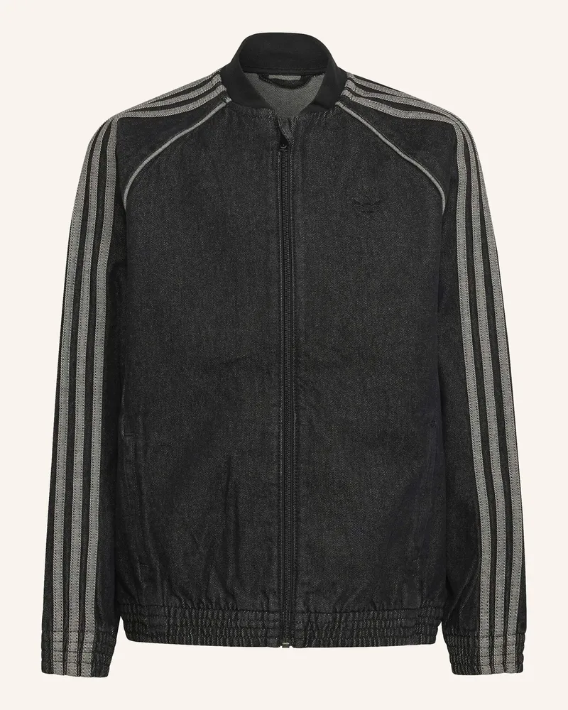 adidas Sst Denim Original Jacke, Locker Geschnitten schwarz Schwarz