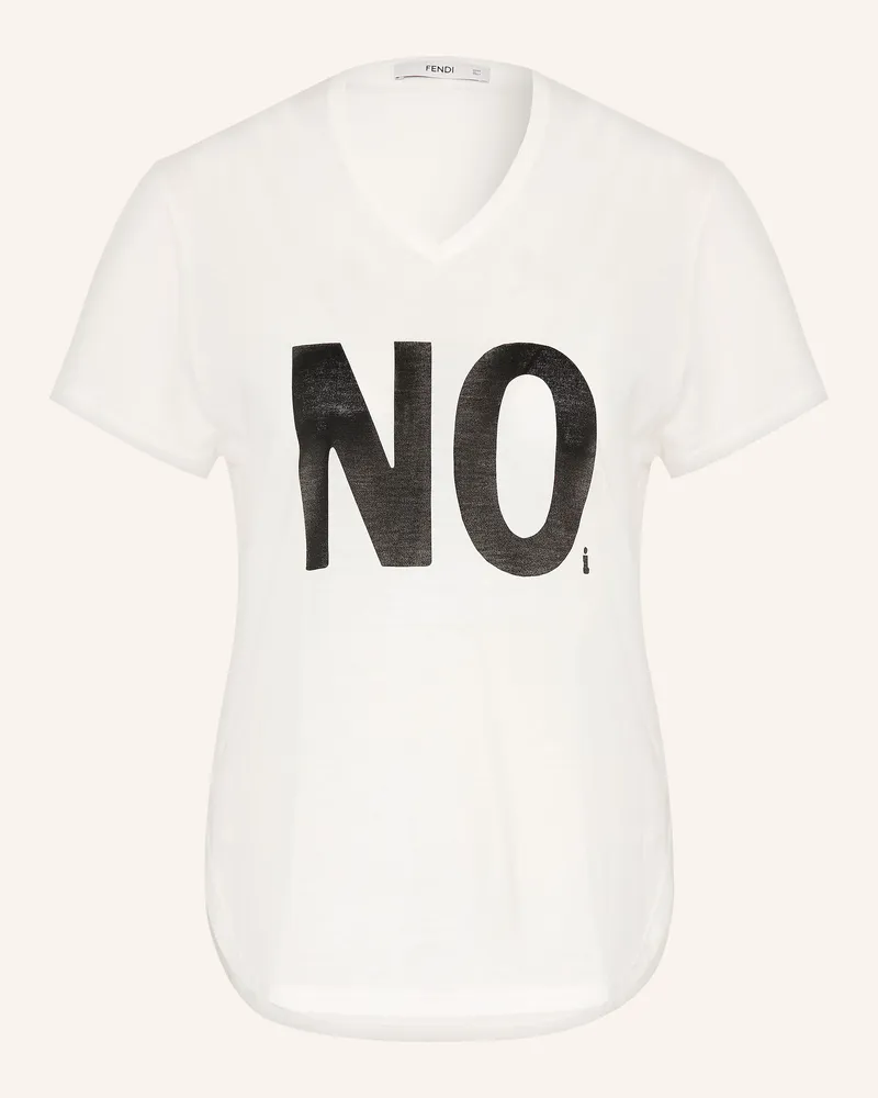 Fendi T-Shirt weiss Weiss