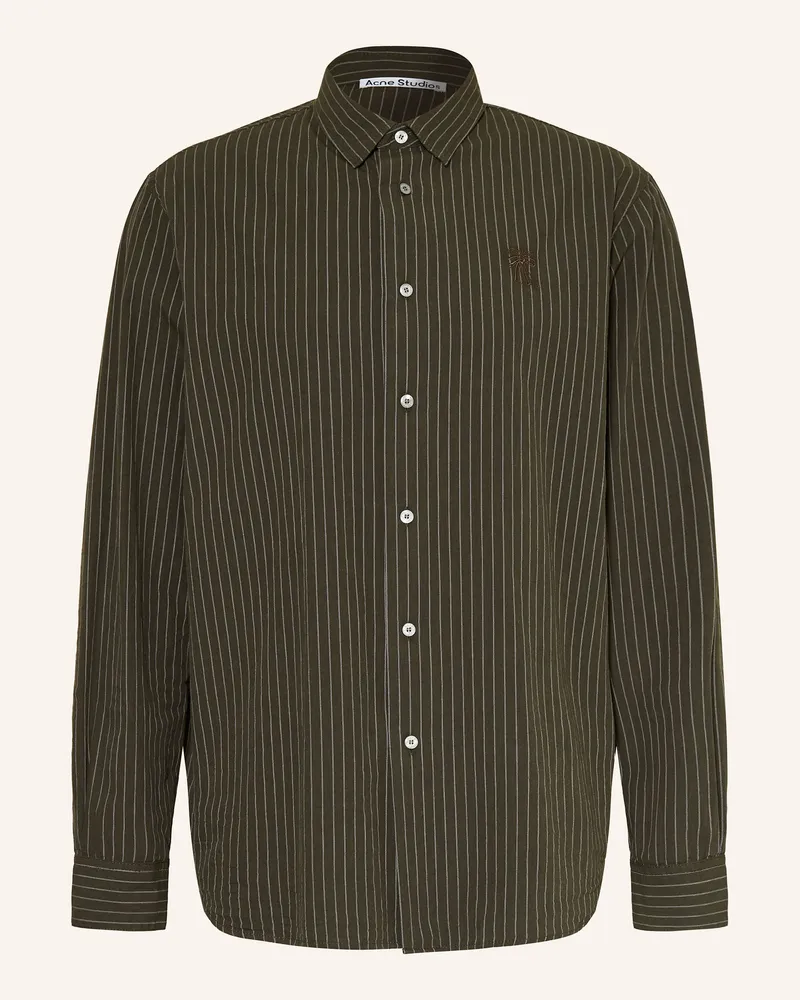 Acne Studios Hemd Relaxed Fit Dunkelgrün
