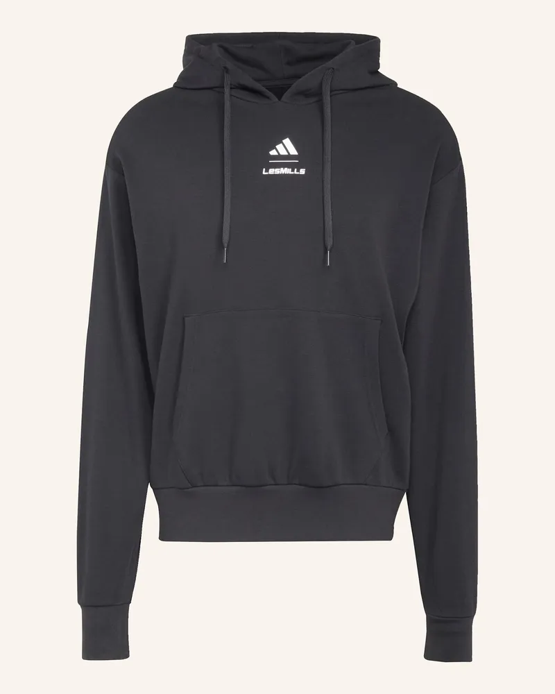 adidas LES MILLS GRAPHIC HOODIE Schwarz