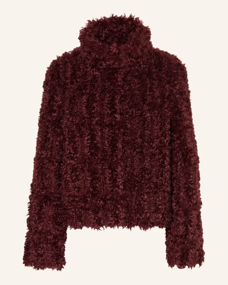 lilienfels Kunstfell-Jacke rot Dunkelrot