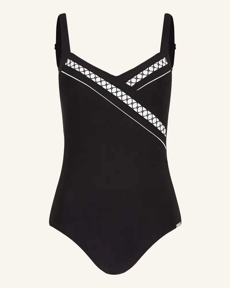 Charmline Shape-Badeanzug TEXTURED DIMENSION Schwarz