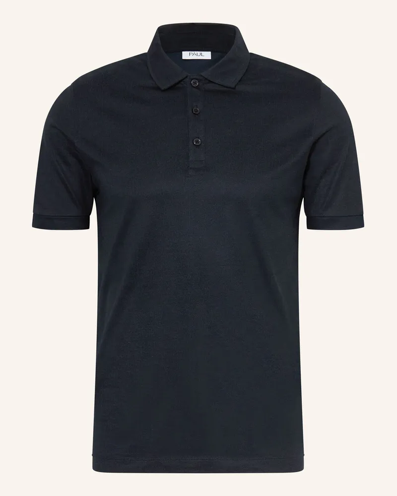 paul Jersey-Poloshirt blau Dunkelblau