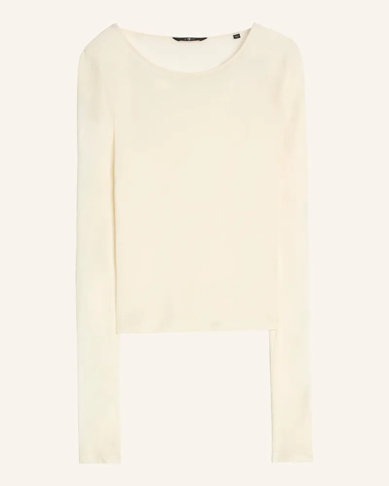 7 for all mankind L/S CREW T-shirt Ecru