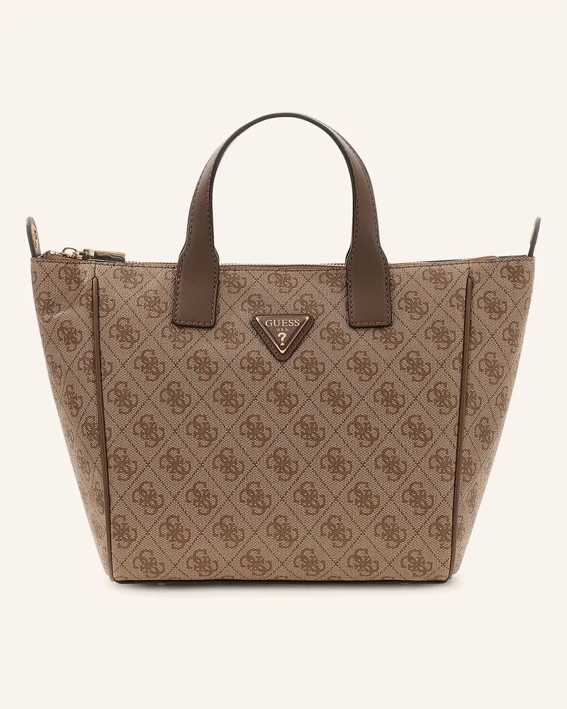Guess Handtasche Follie Small braun Beige