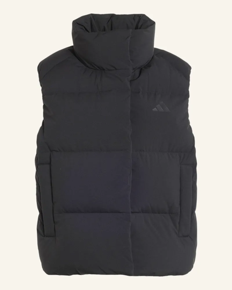 adidas Helionic Puffer Daunenweste schwarz Schwarz