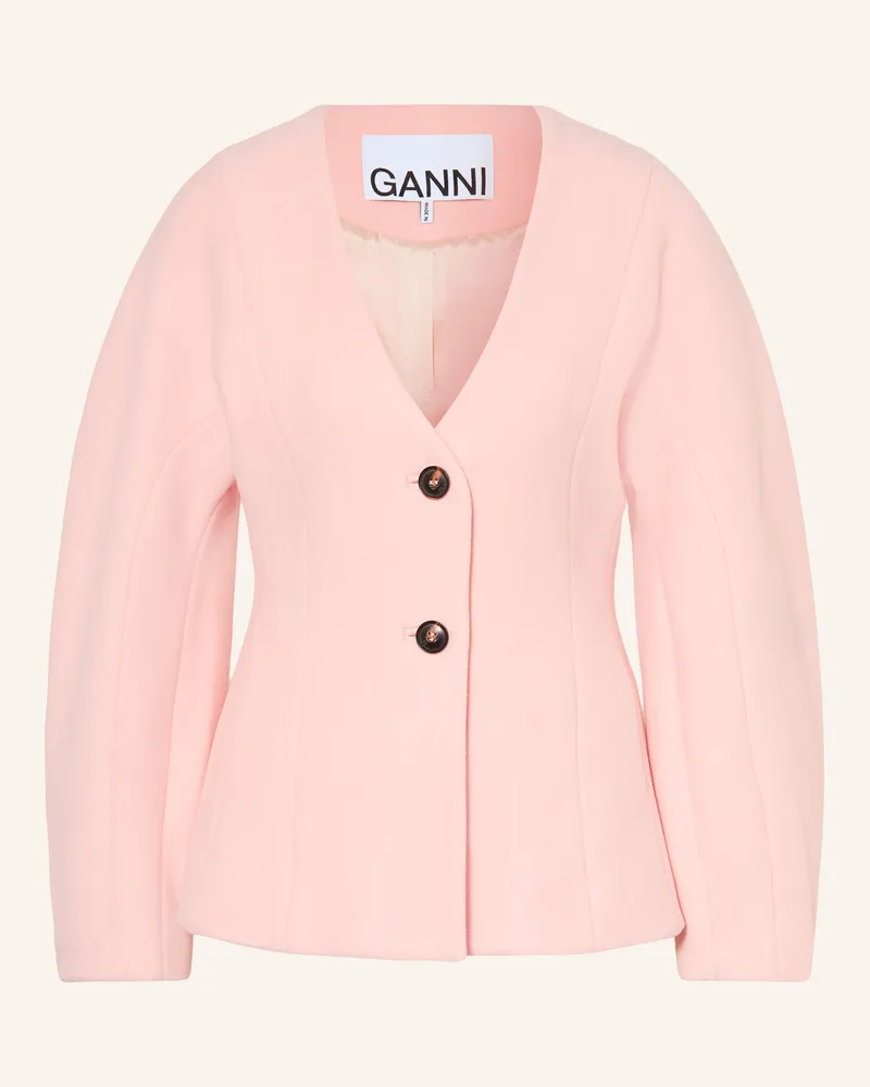 Ganni Blazer rosa Hellrosa