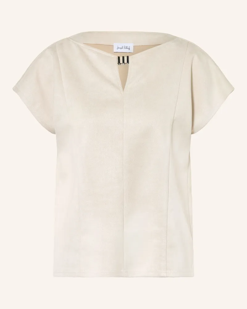 Joseph Ribkoff Blusenshirt In Lederoptik weiss Ecru