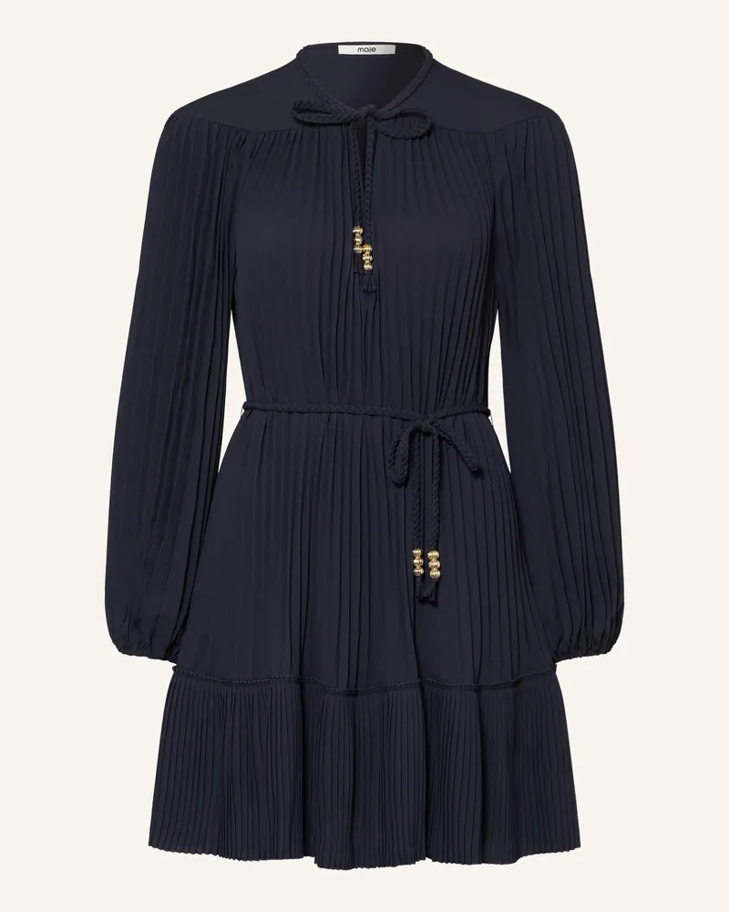 Maje Cocktailkleid Mit Plissees blau Dunkelblau