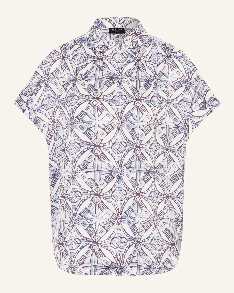 DESOTO Hemdbluse FLORINE aus Satin Ecru