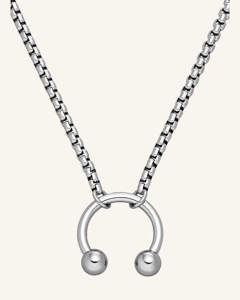 Liebeskind Halskette  Aus  Edelstahl silber Silber