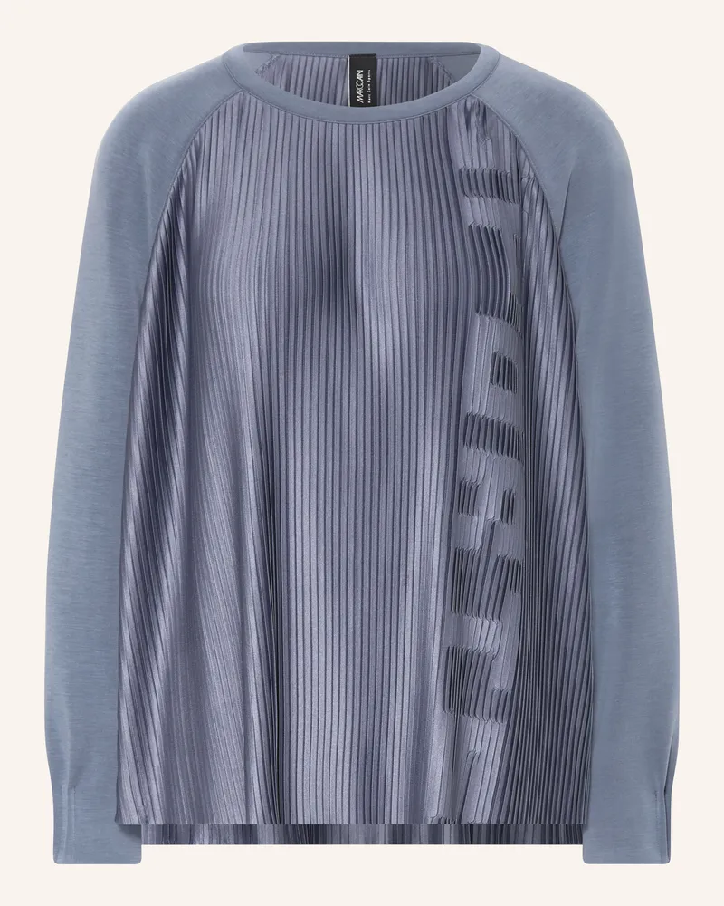 Marc Cain Sweatshirt Mit Plissees blau 380