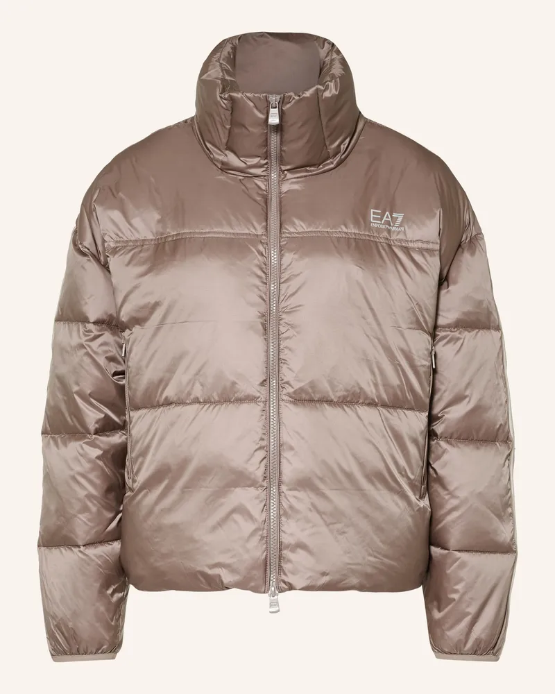 EA7 Steppjacke braun Altrosa