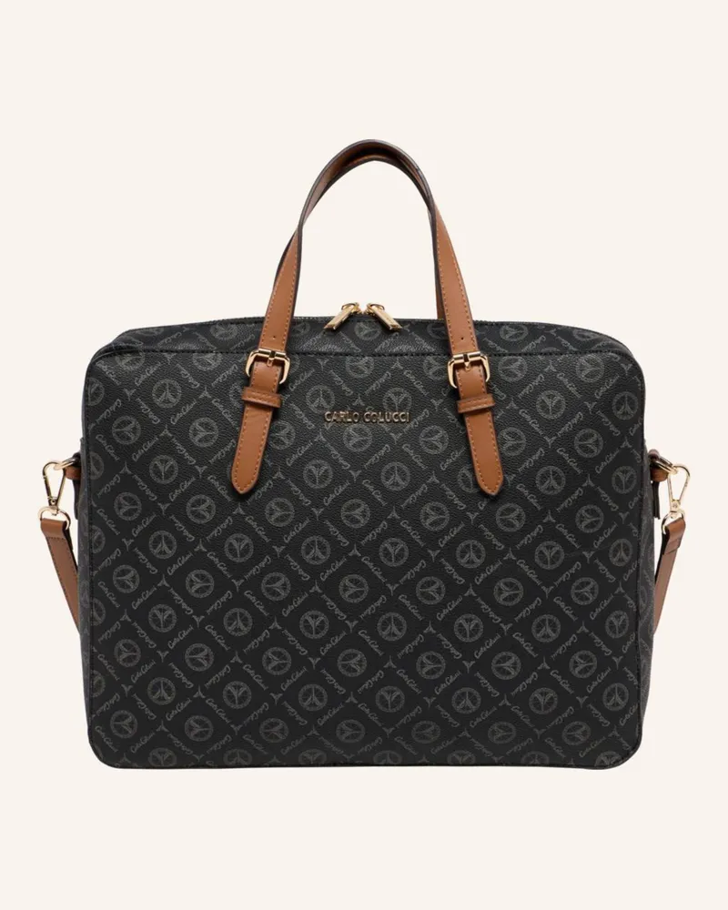 Carlo Colucci Businesstasche Mit Logodruck Desiderati schwarz Schwarz