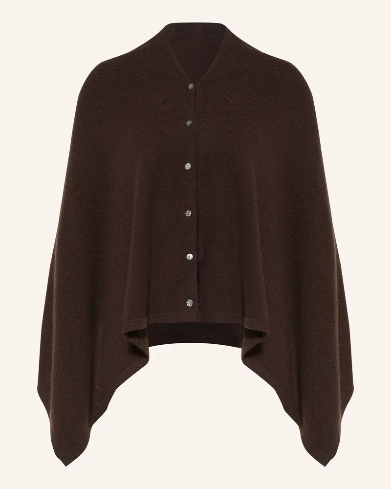Rosemunde Poncho Mit Cashmere braun Dunkelbraun
