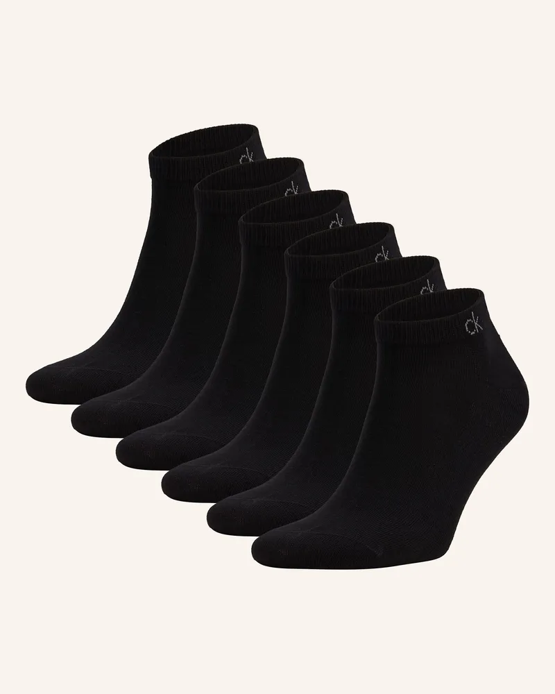 Calvin Klein 6er-Pack Sneakersocken schwarz Schwarz