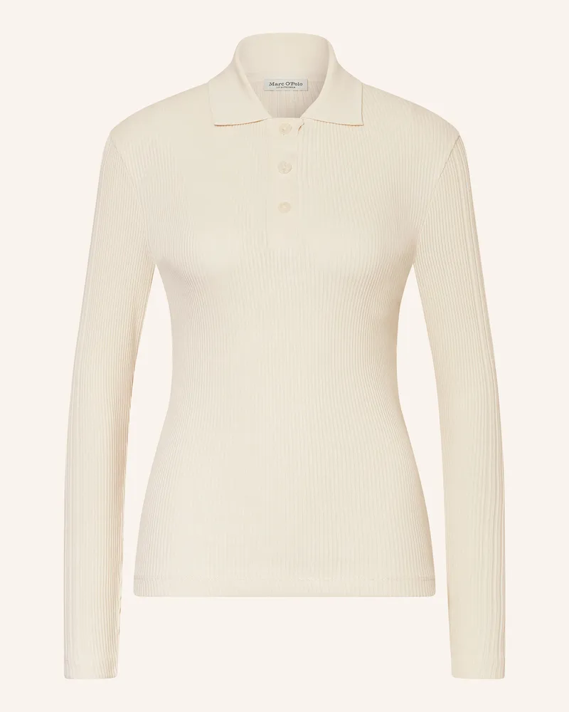 Marc O'Polo Strick-Poloshirt Ecru
