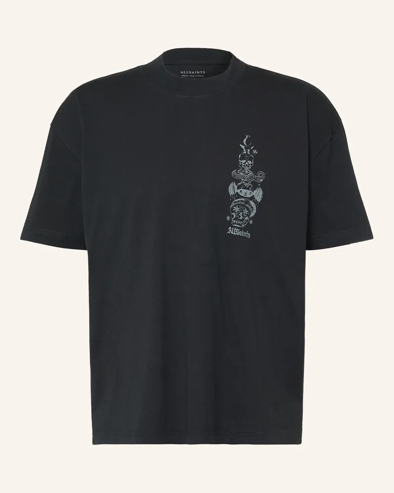 AllSaints T-Shirt Ignis schwarz Dunkelgrau
