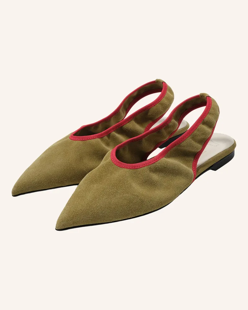 BIMBA Y LOLA Slingback-Ballerina beige Khaki