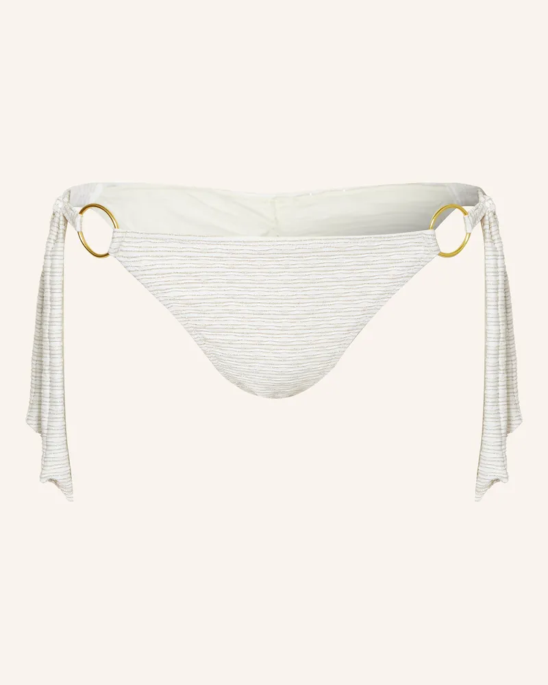 Banana Moon Triangel-Bikini-Hose TAKIA CALICARI mit Glitzergarn Weiss