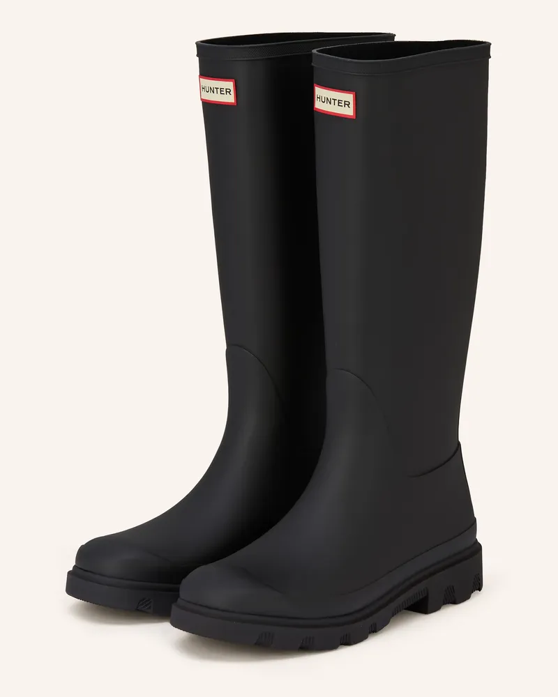 Hunter Gummistiefel Downpour Tall schwarz Schwarz