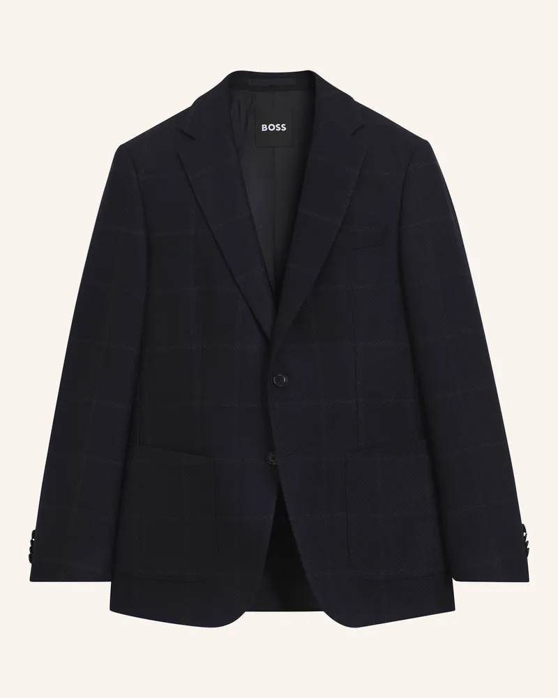 HUGO BOSS Sakko H-Hutson-2pp-263 Slim Fit blau Dunkelblau