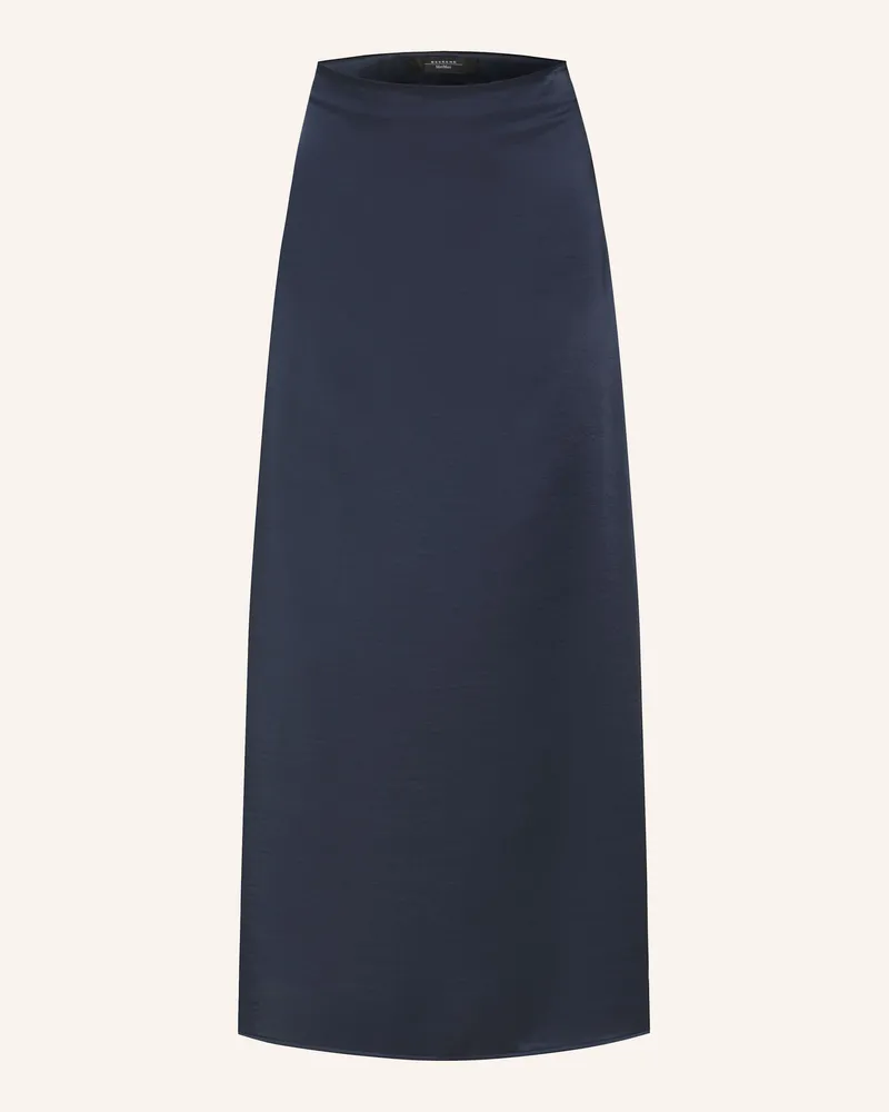 Max Mara Satinrock ANGELO Dunkelblau