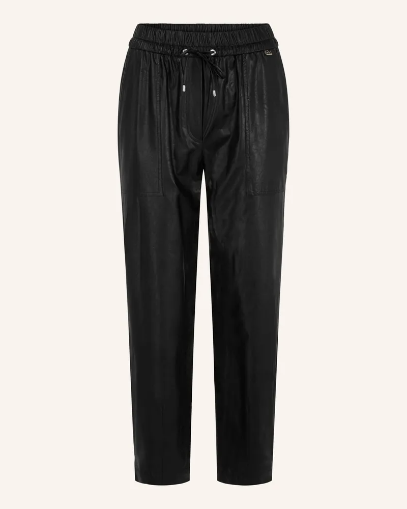 Marc Cain Hose Ranchi In Lederoptik schwarz Schwarz