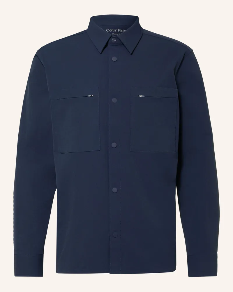 Calvin Klein Overshirt blau Dunkelblau