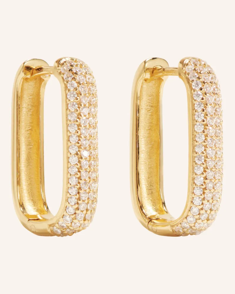 POMPIDOU Ohrringe CHLOE PAVé by GLAMBOU Gold