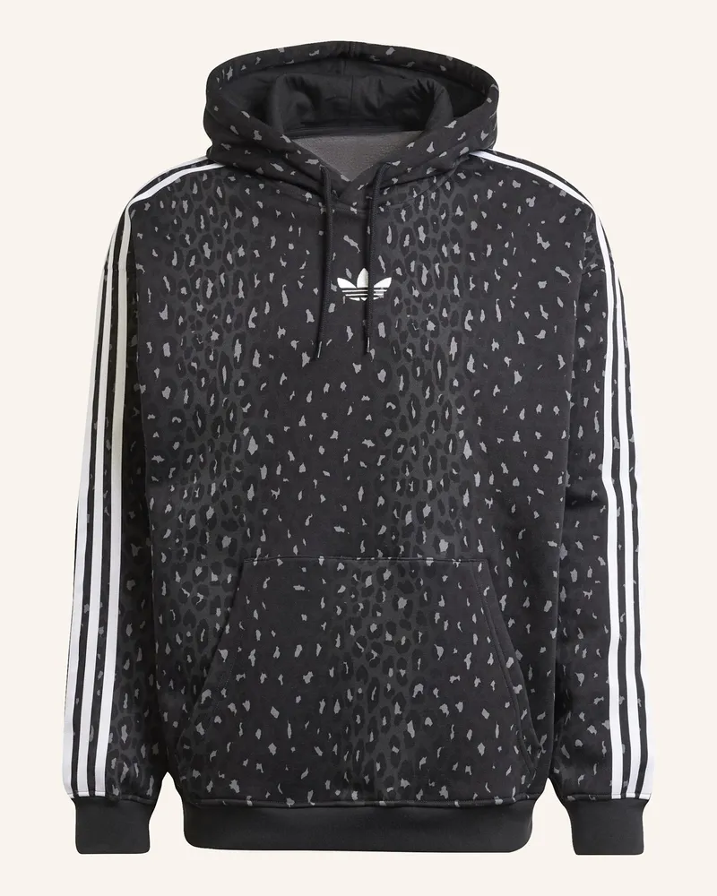 adidas LEO ALL OVER PRINT LOOSE HOODIE Schwarz