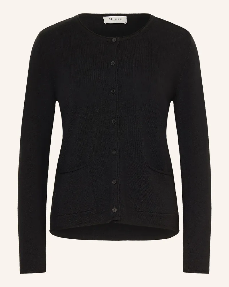 Maerz Strickjacke schwarz Schwarz