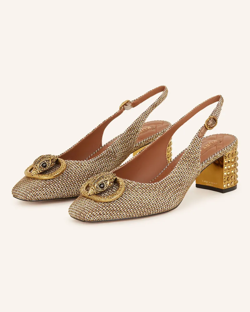 Kurt Geiger Slingpumps mit Schmucksteinen Beige