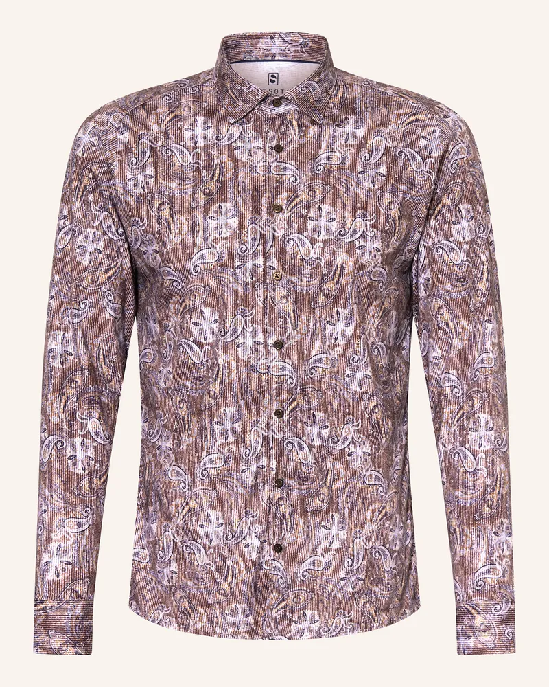 DESOTO Jerseyhemd Slim Fit Helllila