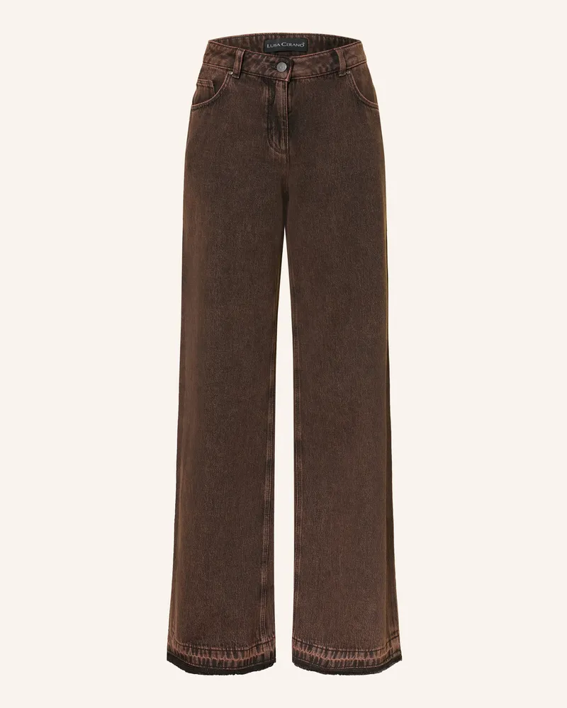 Luisa Cerano Wide Leg Jeans braun 17