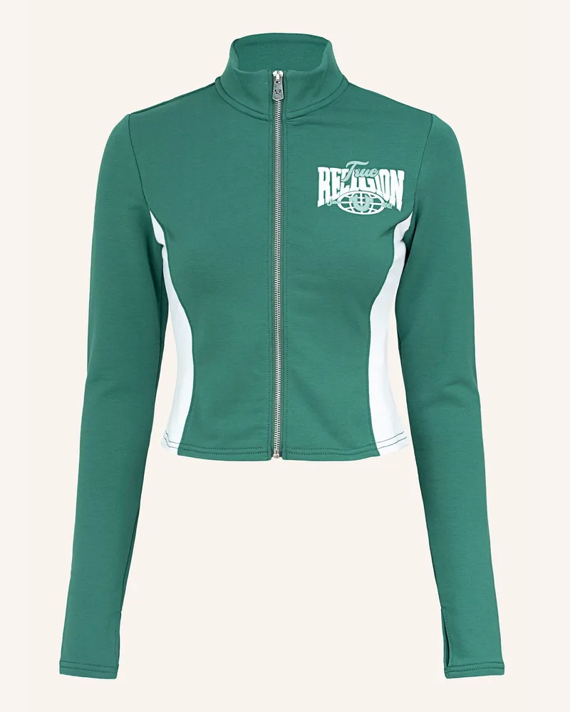 True Religion Zip-Jacke Terry gruen Grün