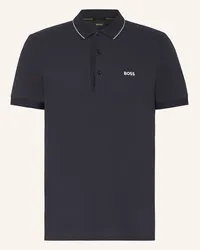 HUGO BOSS Piqué-Poloshirt PAULE Slim Fit Blau