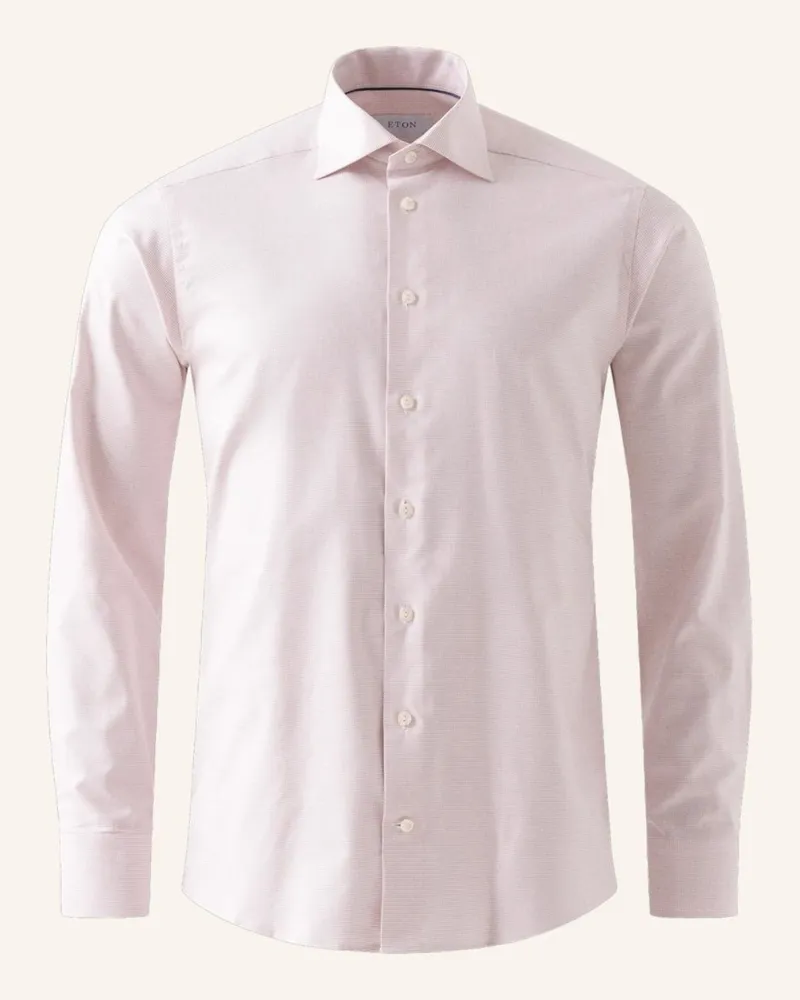 Eton Slim Fit Baumwoll-Tencel™ Hemd Pink