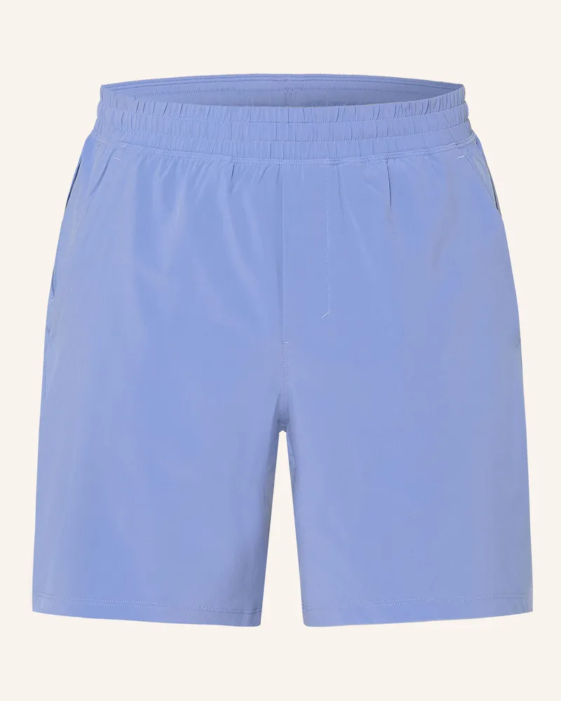 LULULEMON 2-in-1-Laufshorts PACE BREAKER Hellblau