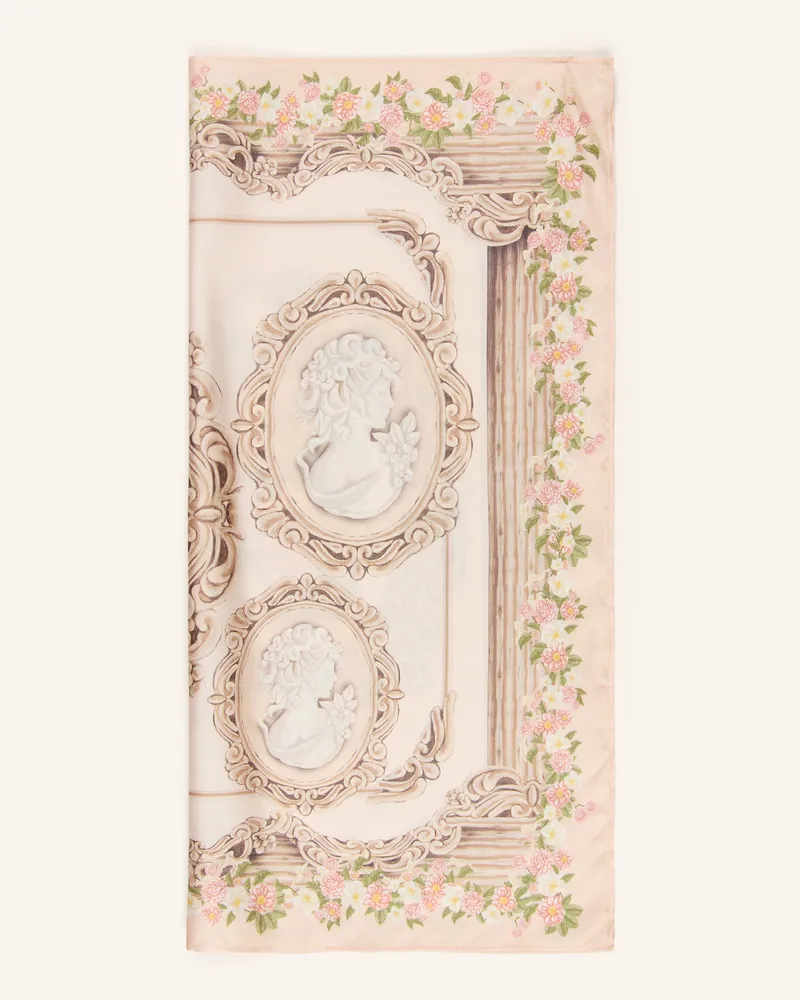 AGUA BENDITA Seidentuch Ceiba Paraiso weiss Hellrosa