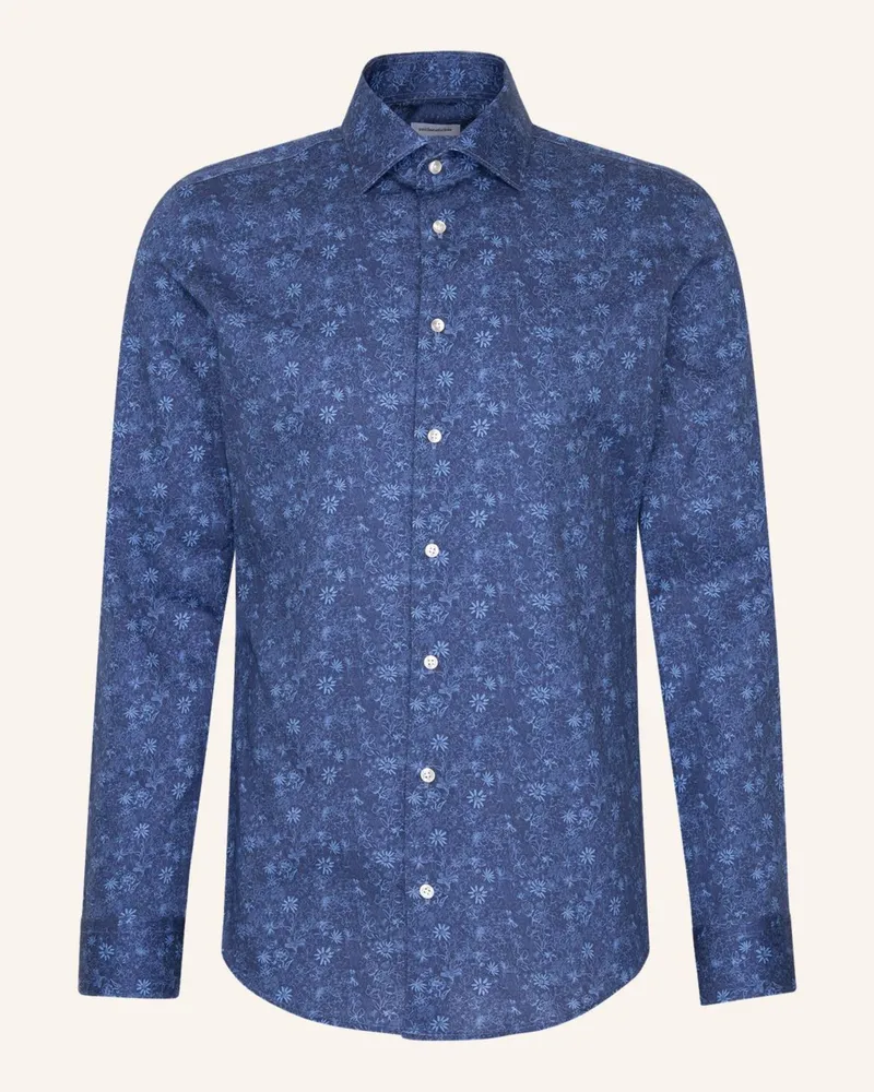Seidensticker Business Hemd Shaped Fit blau Dunkelblau